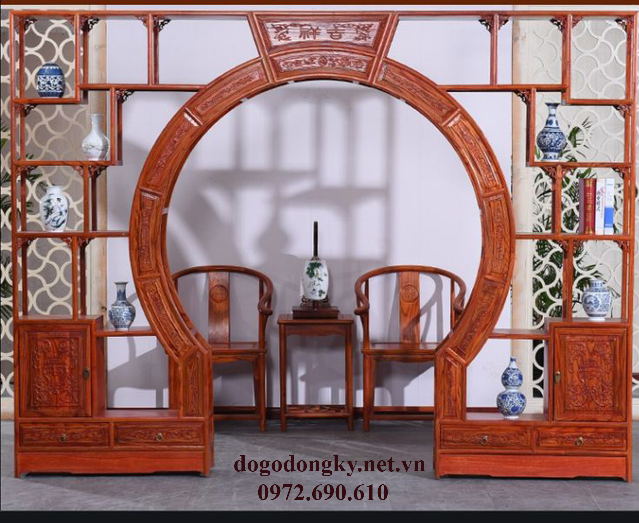 Kệ gỗ ngăn phòng